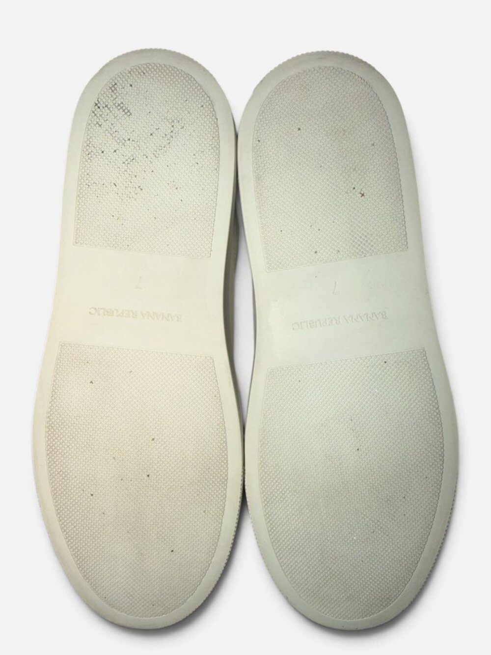 Banana Republic Nicklas Sneaker Mens 7 / W8.5 White Smooth Leather Fashion Shoe - Picture 10 of 11